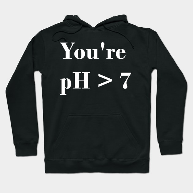 You're pH > 7 Hoodie by GrayDaiser